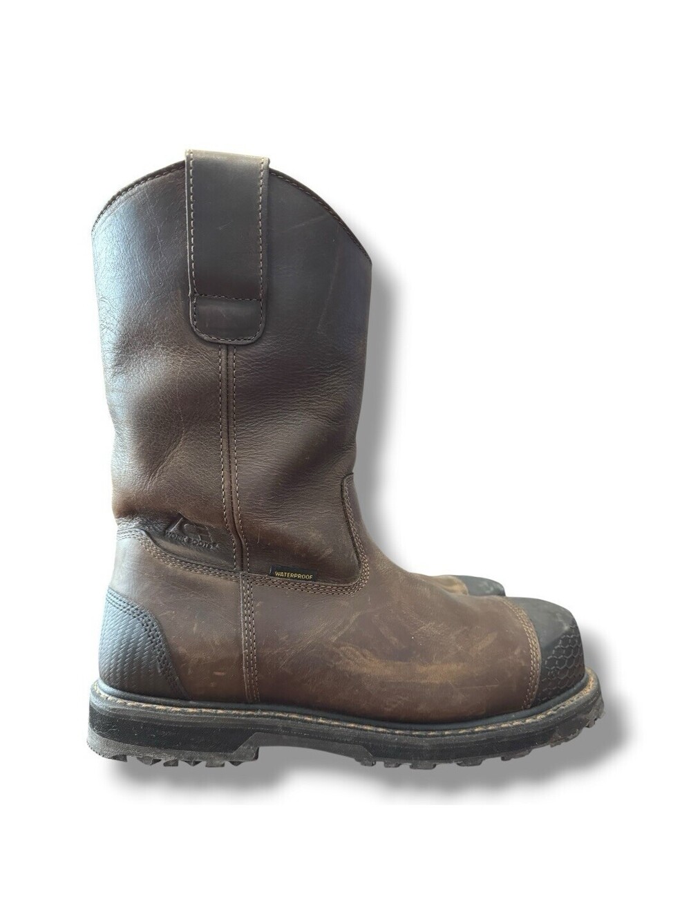 Ace Bronco IV Composite Tow Brown Leather Safety Toe Waterproof Work Boots 12